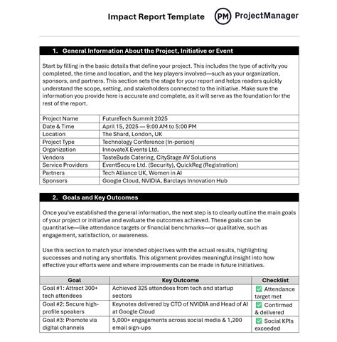 Impact Report Template