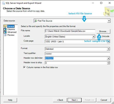 Import CSV file into SQL Server