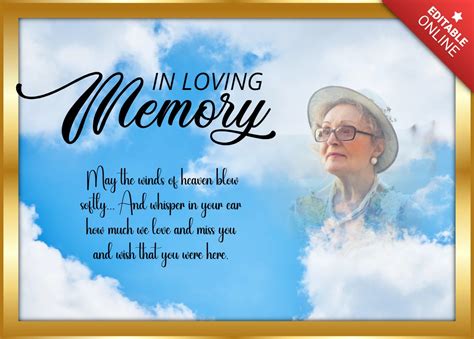 In Loving Memory Template