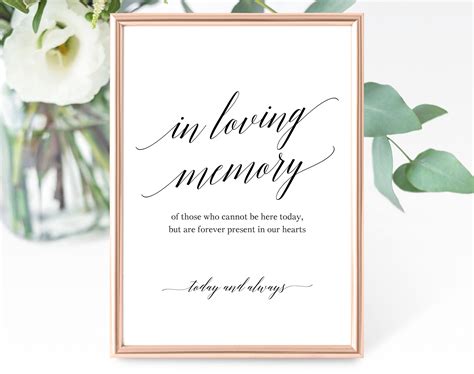 In Loving Memory Word Template