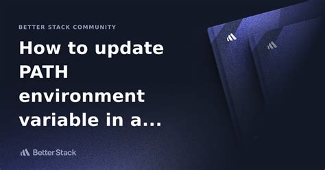 In a Dockerfile How to update PATH environment variable