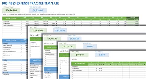 Income Expense Google Sheets Template