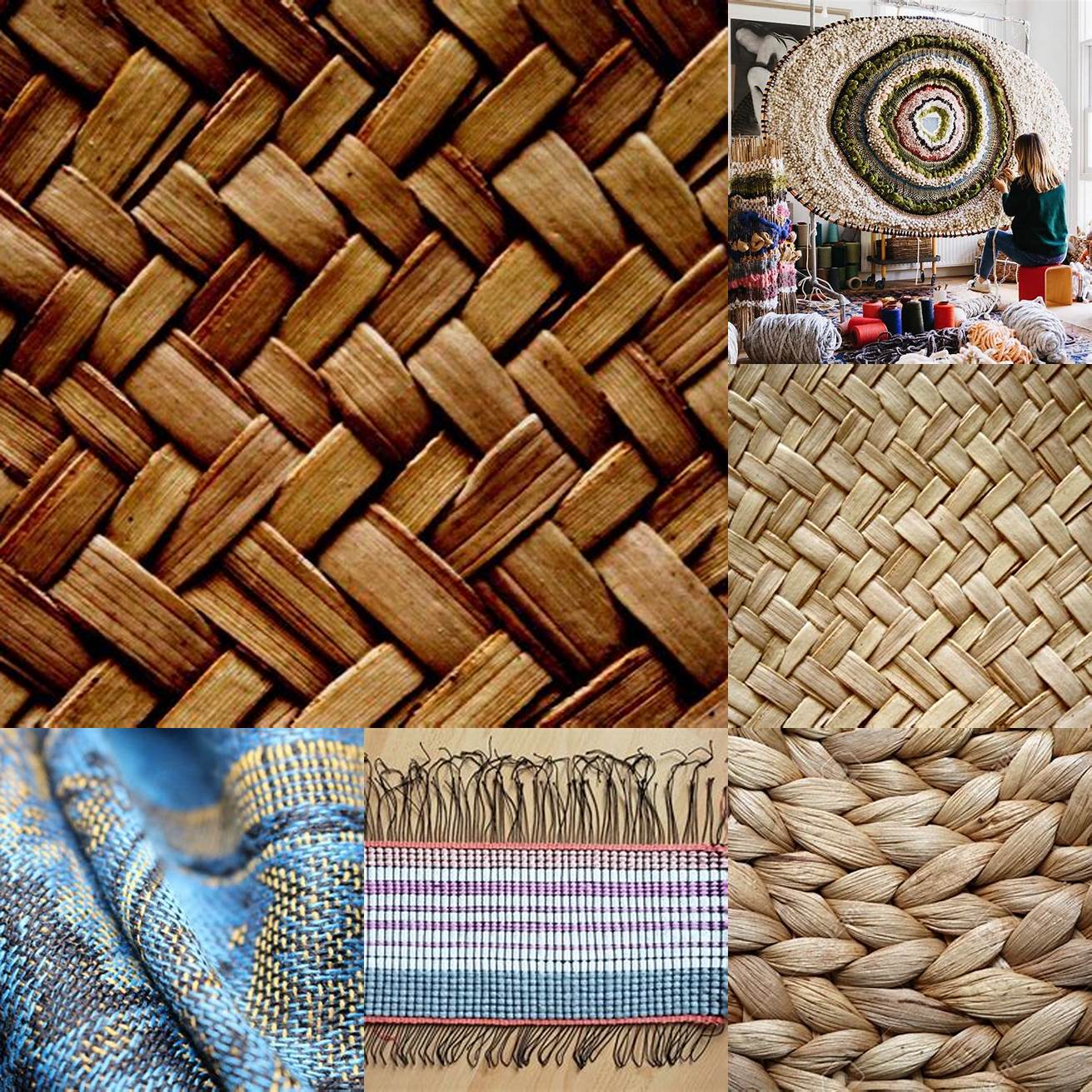 Incorporate natural materials such as woven textiles to add texture