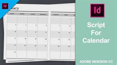 Indesign Calendar Template