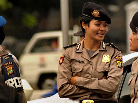 Indonesia police officers