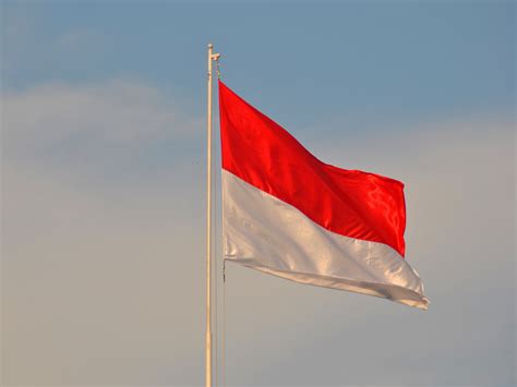 Indonesian flag and funds for education
