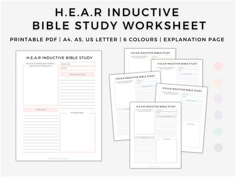 Inductive Bible Study Template