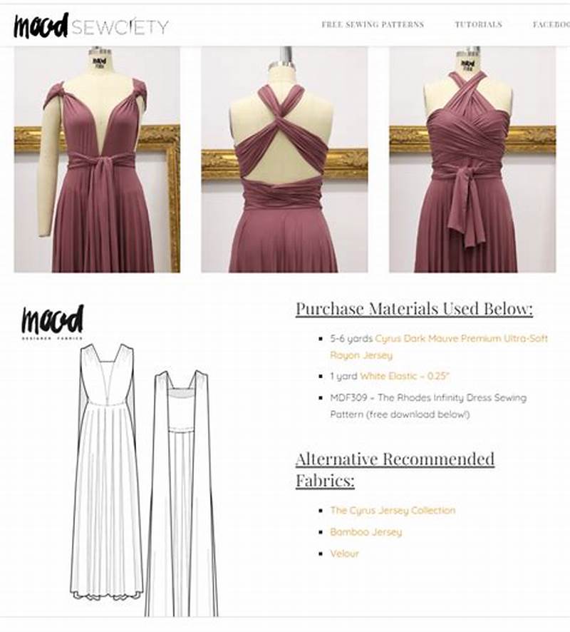 Infinity Dress Sewing Pattern