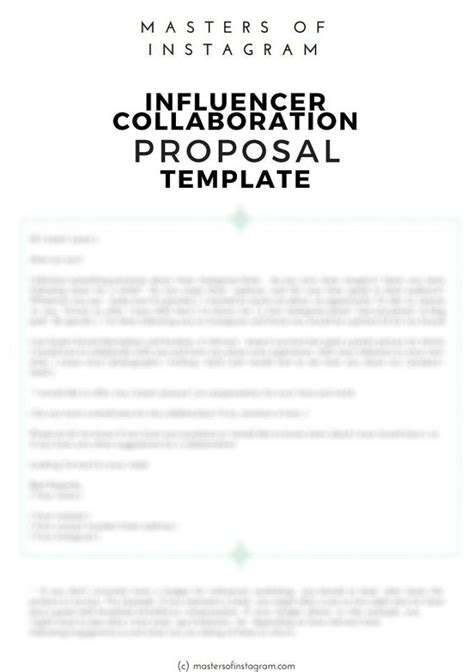 Influencer Proposal Template