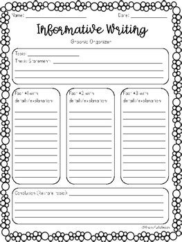Information Writing Template