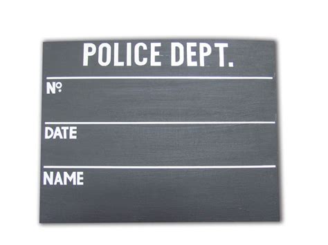 Inmate Sign Template