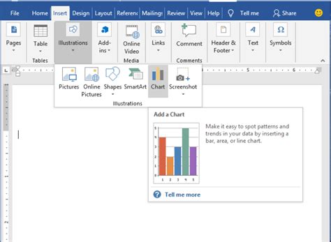 Insert A Chart In Word