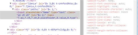 Inspect webkit-input-placeholder with developer tools