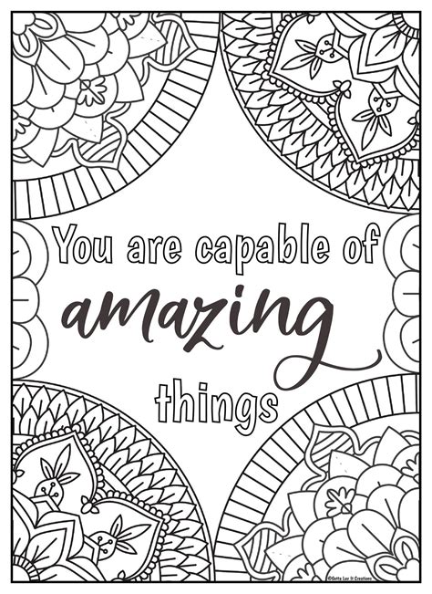 Inspirational Coloring Pages Printable