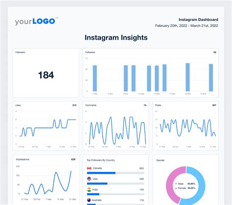 Instagram Analytics Report Template Free