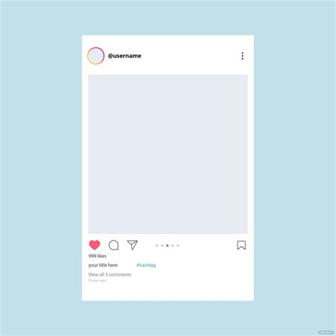 Instagram Photo Frame Template