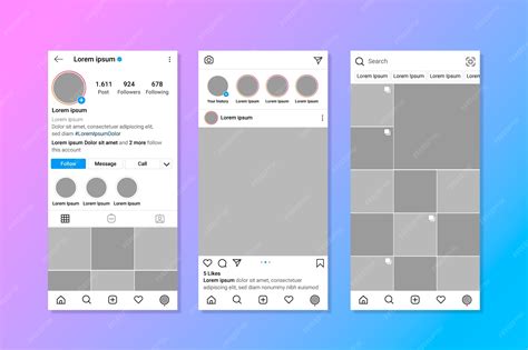 Instagram Template Profile
