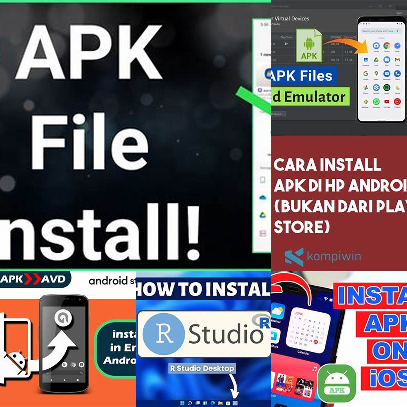 Instal file apk R Studio Pro