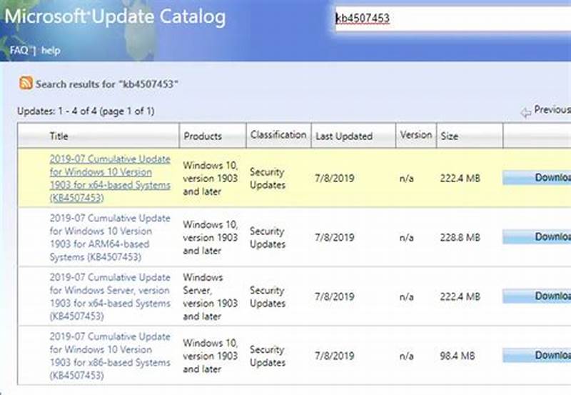 Install .cab File From Windows Update Catalog