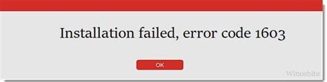 7 Proven Ways to Fix Installation Failed with Error Code 1603