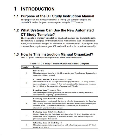 Instruction Manual Templates
