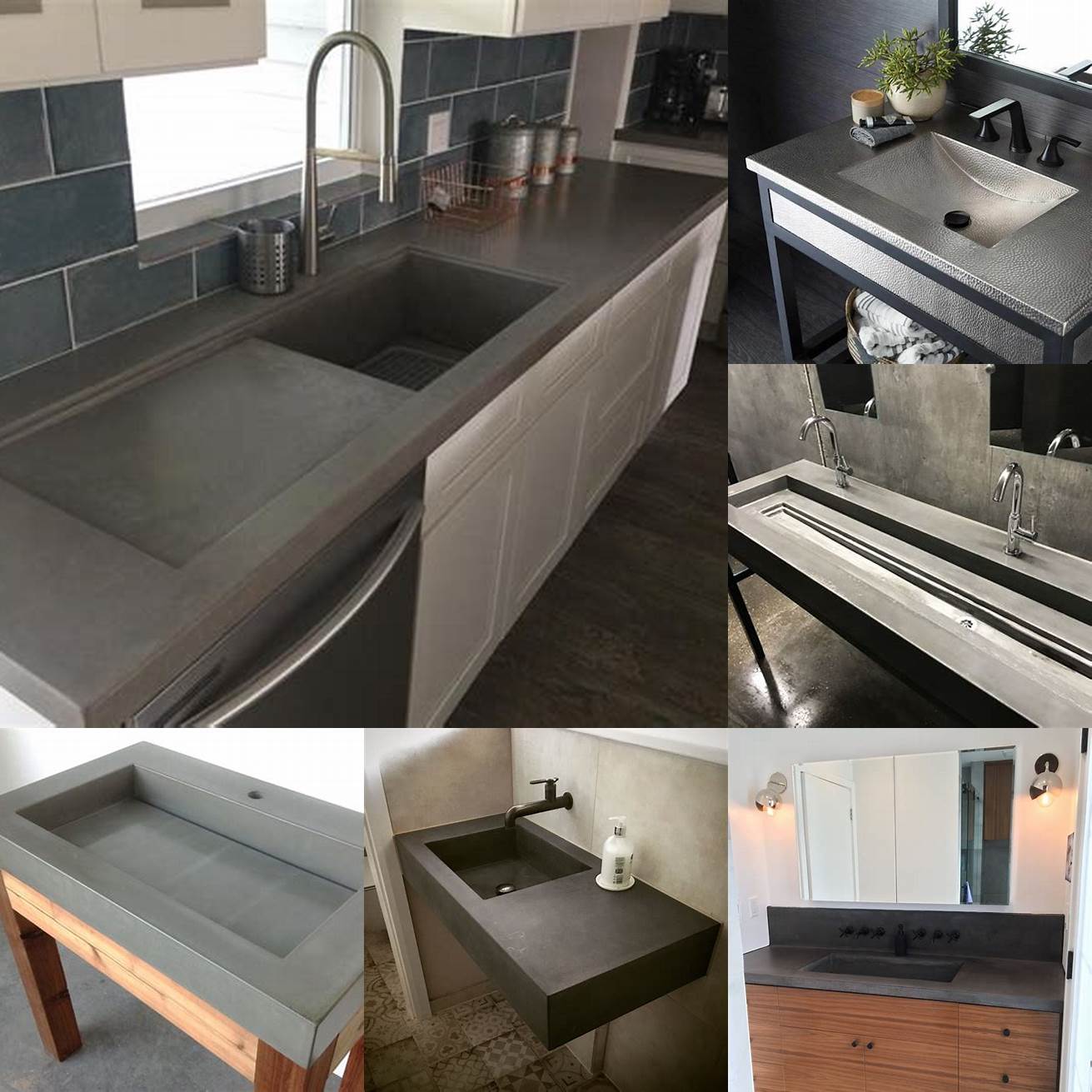 Integrated Concrete Sink
