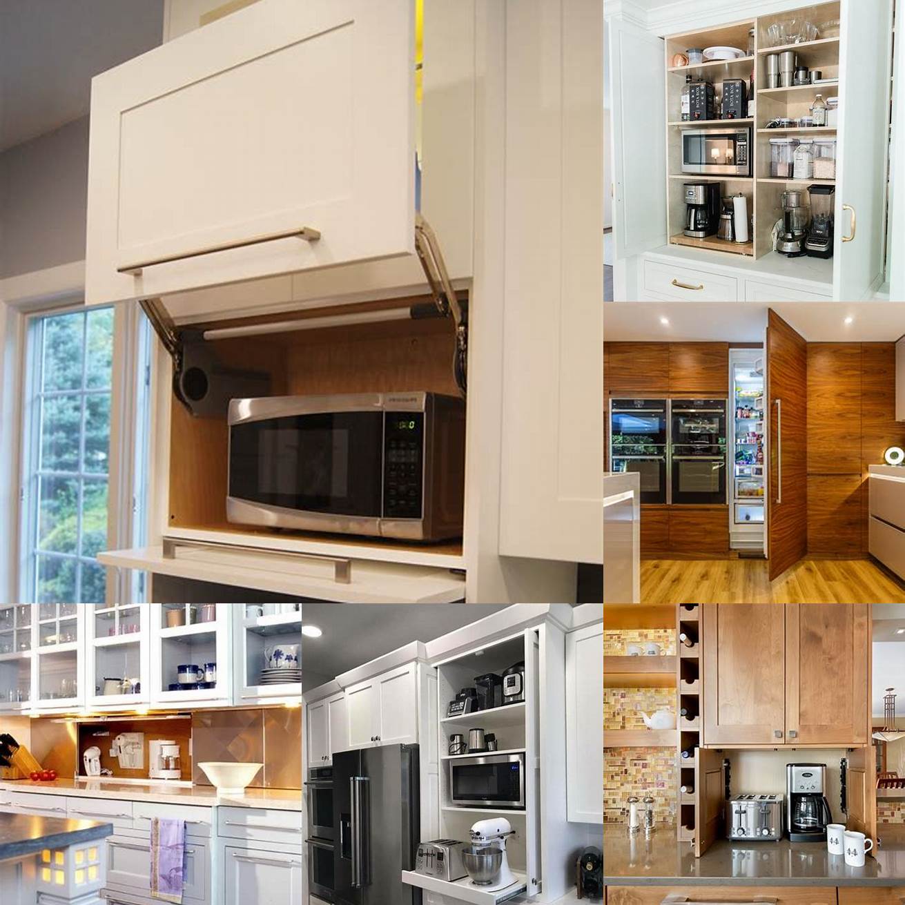 Integrated appliances and hidden storage