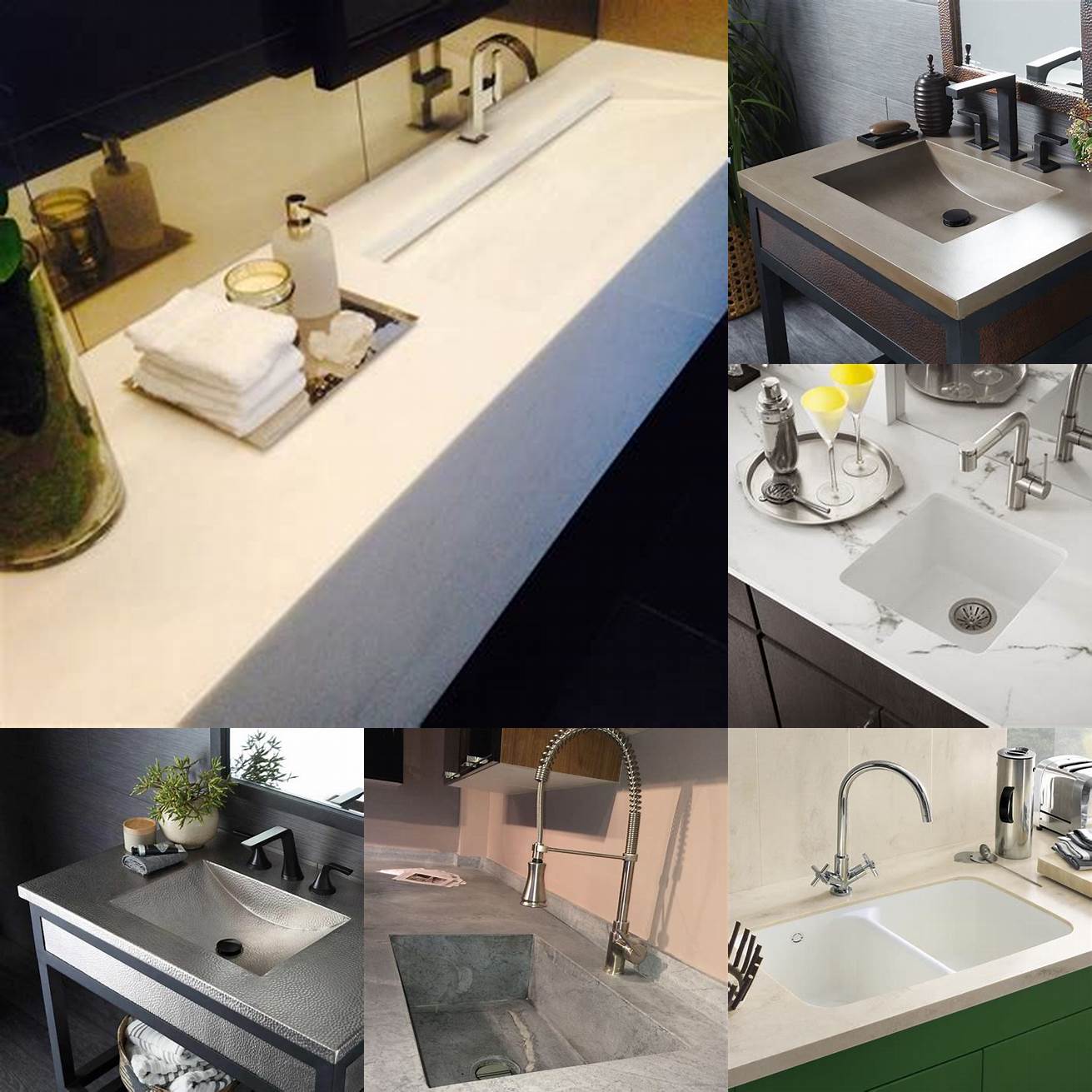 Integrated sinks