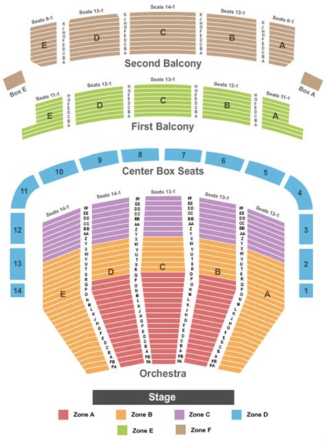 Interactive Keller Auditorium Seating Chart