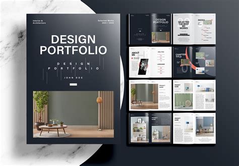 Interior Design Portfolio Template Indesign Free