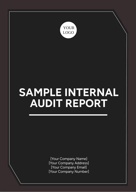 Internal Audit Report Template