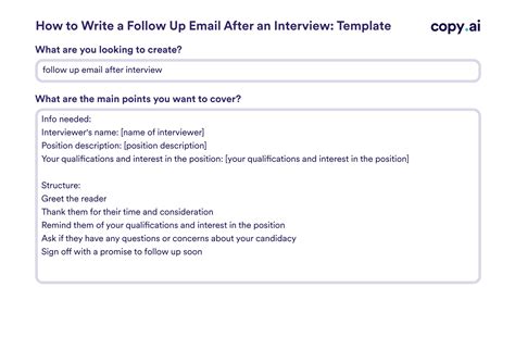 Interview Follow Up Email Templates