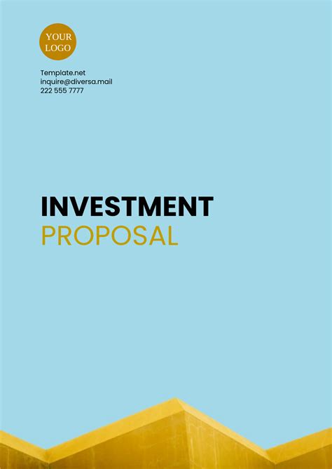 Investment Proposal Template
