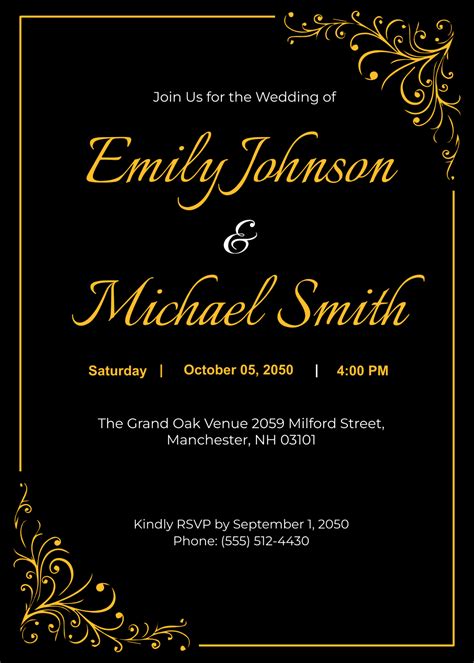 Invitation Card Template Free