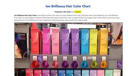 Ion Permanent Brights Color Chart