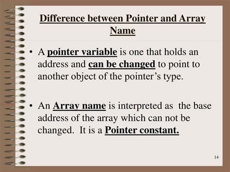Is an array name a pointer