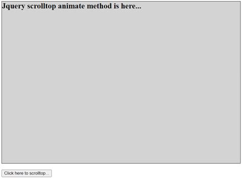 Is it possible to animate scrollTop with jQuery