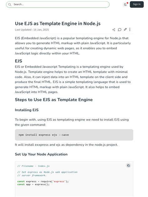 Is there a template engine for Nodejs closed