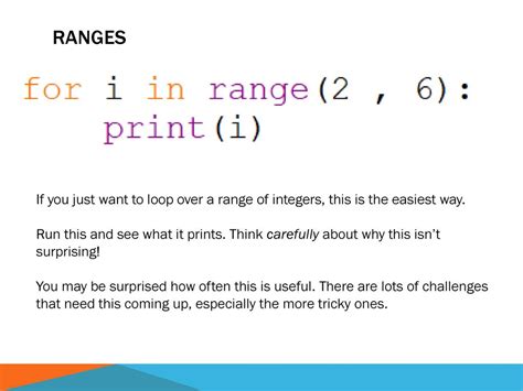 Is there a way to iterate over a range of integers