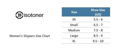 Isotoner Slipper Size Chart