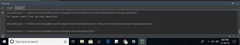 Issue with virtualenv - cannot activate