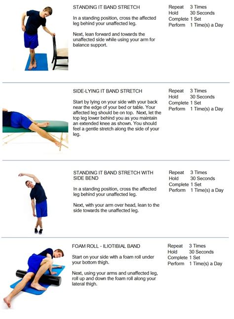 It Band Stretches Printable