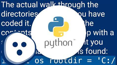 Iterating through directories with Python