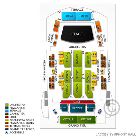 Jacoby Symphony Hall Seating Chart