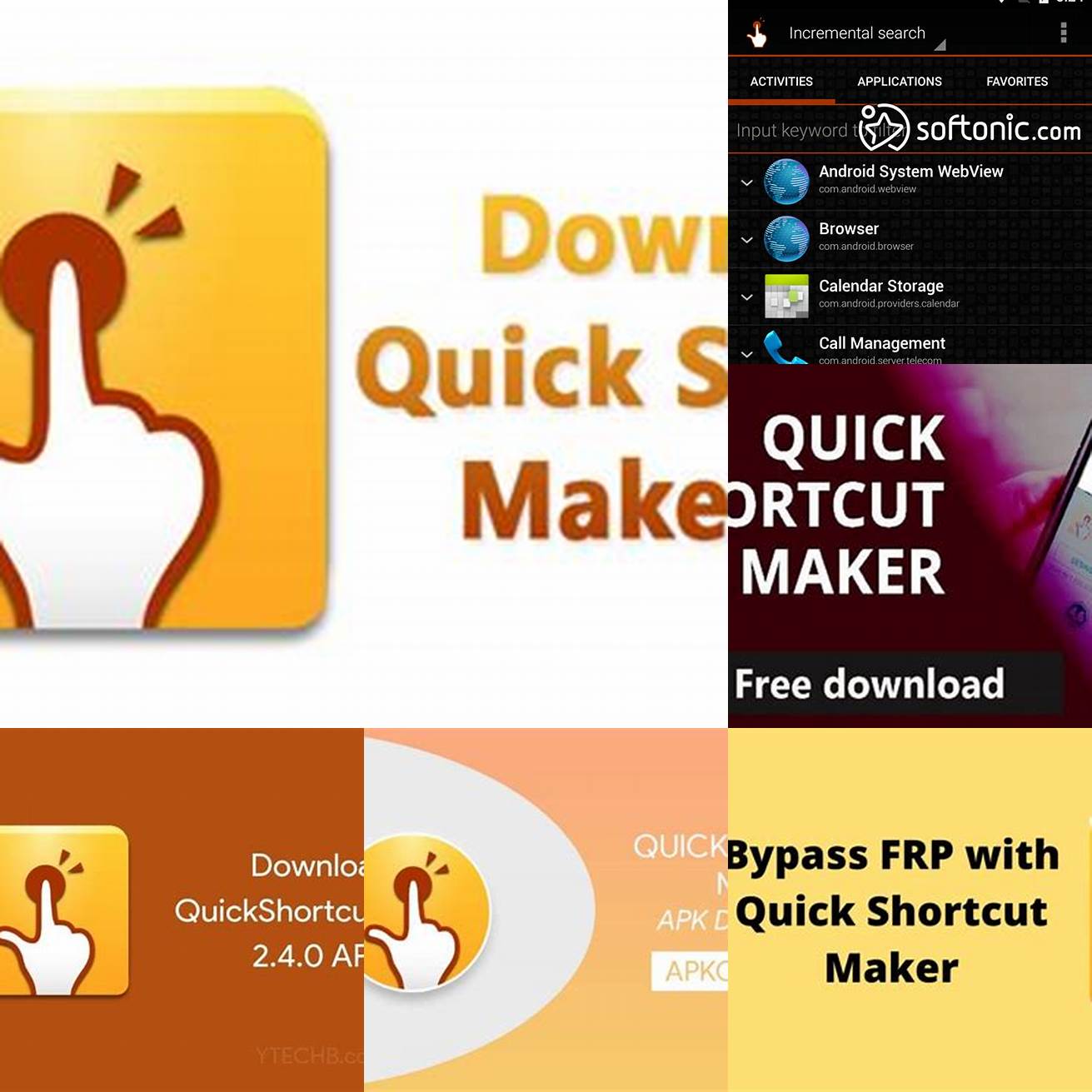 Jalankan aplikasi Quick Shortcut Maker 20 0