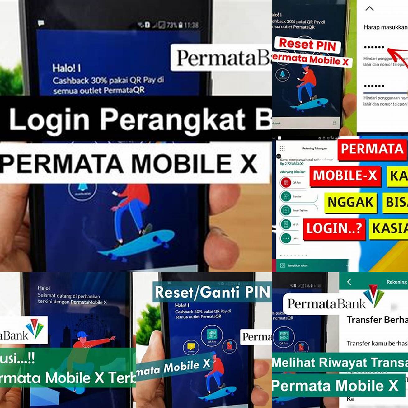 Jangan berbagi informasi login dan PIN Permata Mobile X dengan orang lain