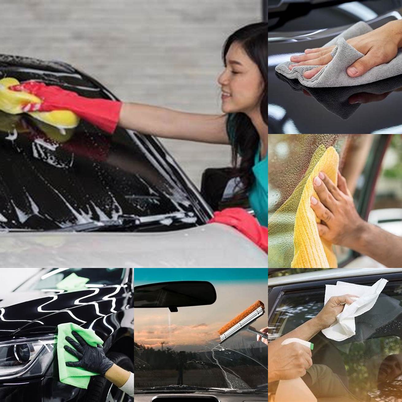 Jangan gunakan lap atau kain yang kasar untuk membersihkan kaca mobil Anda