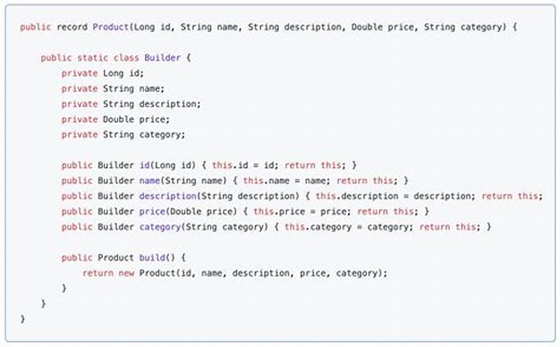 Java Builder Pattern