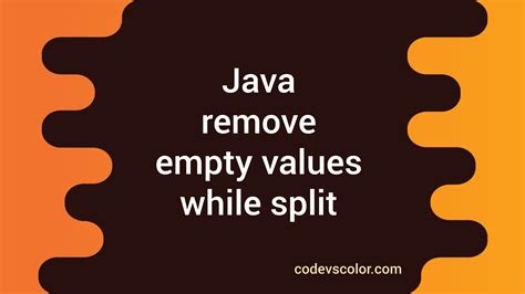 Java String split removed empty values