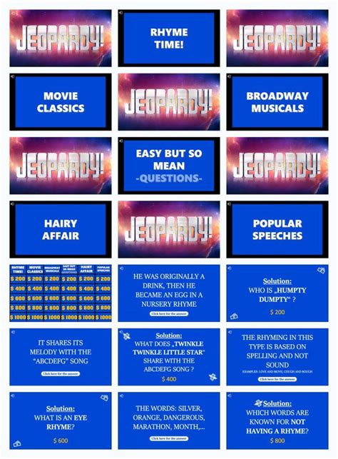 Jeopardy Slides Template